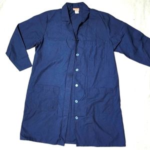 SOLD. Unisex Navy Blue Lab Coat, with Pockets and Slits too!